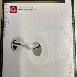 Delta Lyndall Wall Mount Single Post Toilet Paper Holder Chrome Bath Accessories